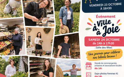 « Elles entreprennent en ruralité » : l’exposition Femmes 41 s’installe à Ouzouer-le-Doyen du 23 au 25 octobre 2026 ! Vernissage le vendredi 23 octobre à 18h30 à la Salle des fêtes.